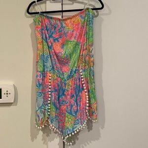 Lilly Pulitzer Strapless Daisy Romper
